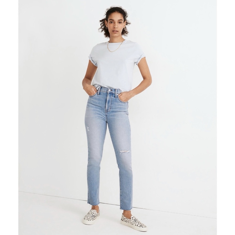 NWT Madewell The Petite Perfect Vintage Jean in Coffey Wash - Picture 3 of 9